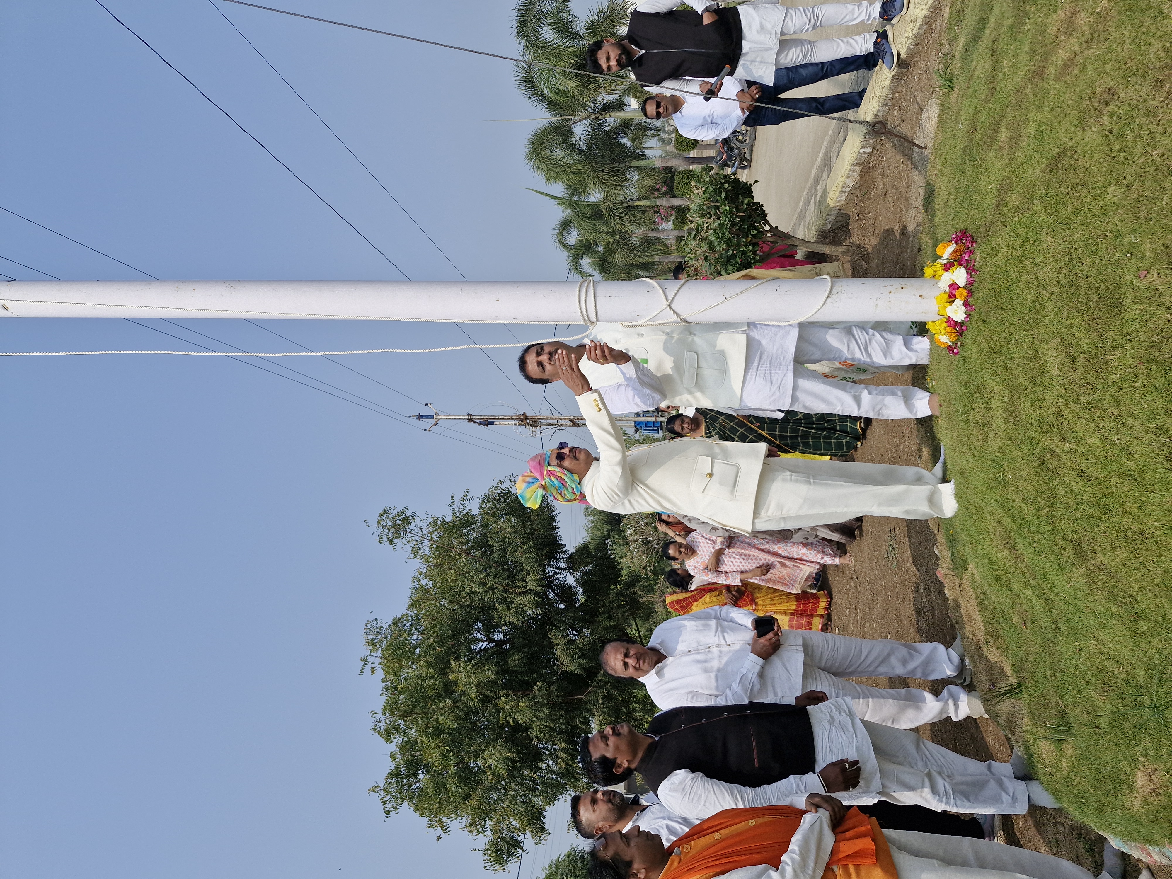 दिव्य बालाजी नगर में फहराया जिले का सबसे ऊँचा 51 फीट का तिरंगा